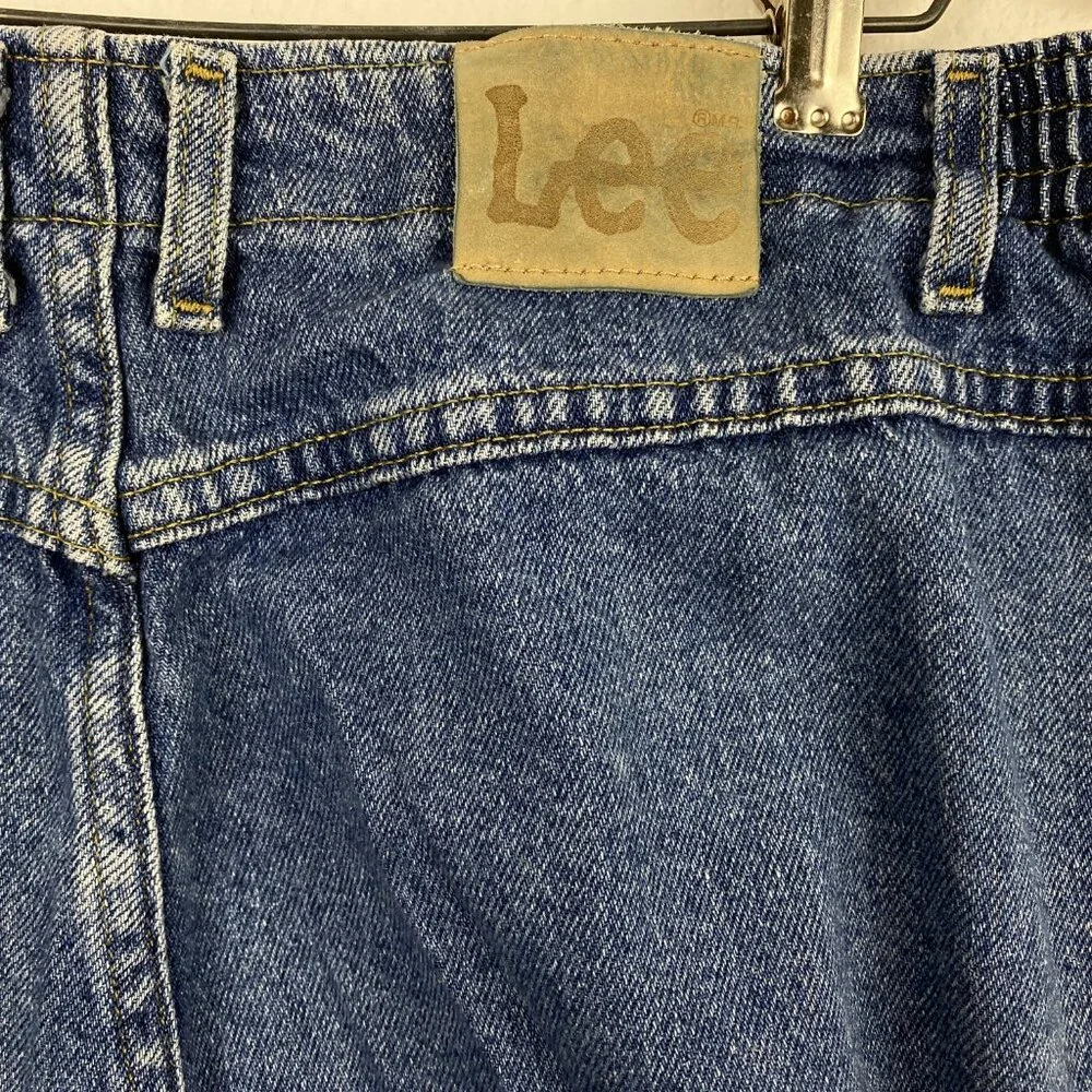 Vintage 90s Womens Lee Jeans Size 16 Straight Leg High Rise Mom Boyfriend Baggy